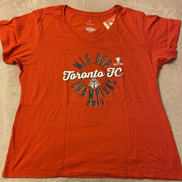 Toronto FC Womens V-Neck T-Shirt Red Size 3XL MLS Cup Champions - Picture 5 of 10